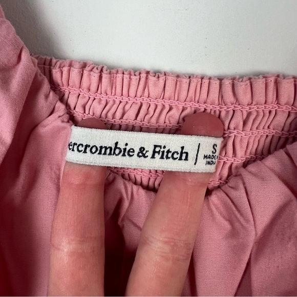 Abercrombie Pink Ruffle Babydoll Sleeveless Top - Picture 2 of 4